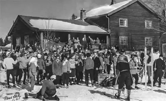 Historisk bilde av Dragsjøhytta